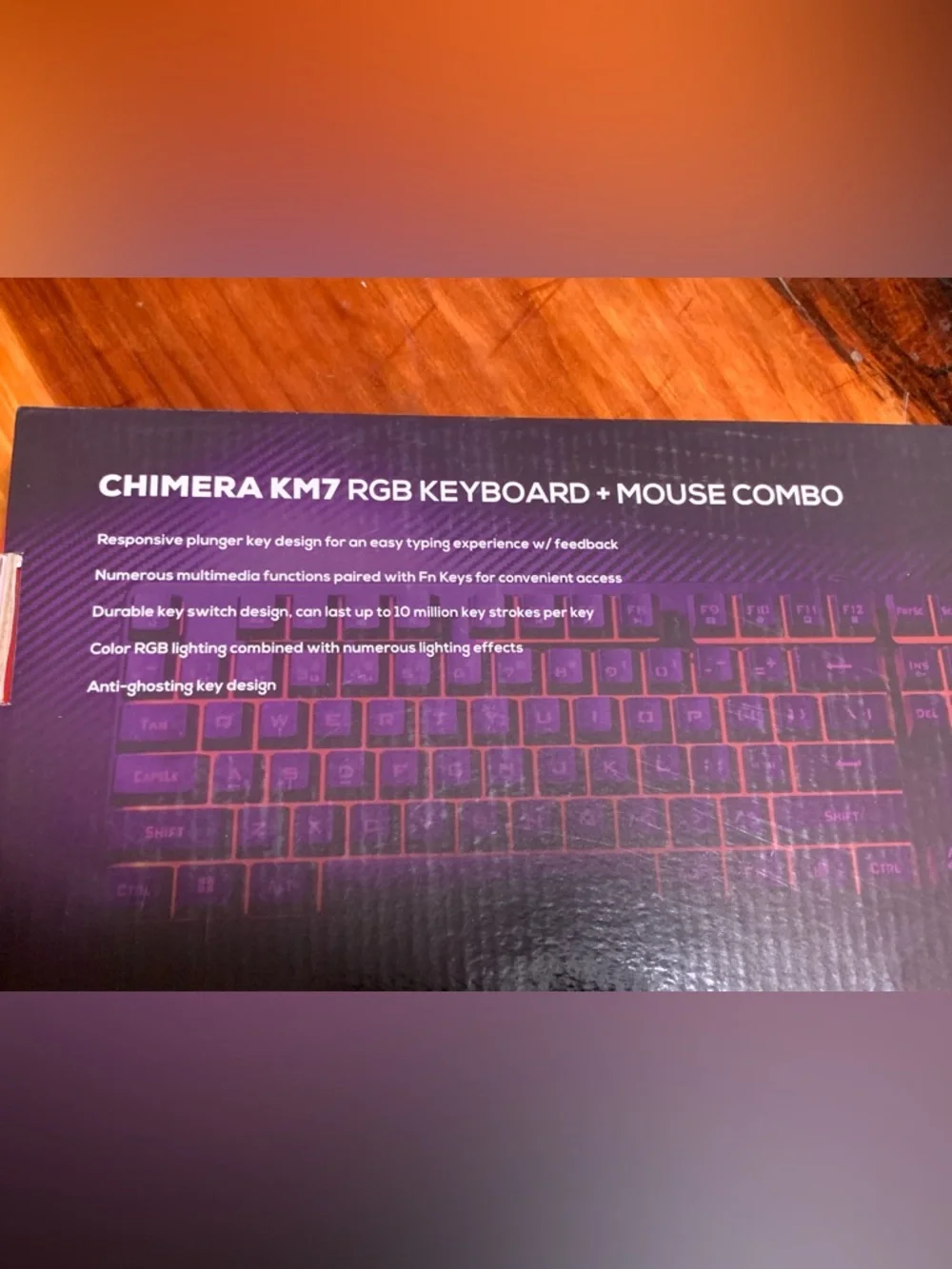 iBUYPOWER Chimera KM7 RGB Keyboard + Mouse Combo - Black with RGB